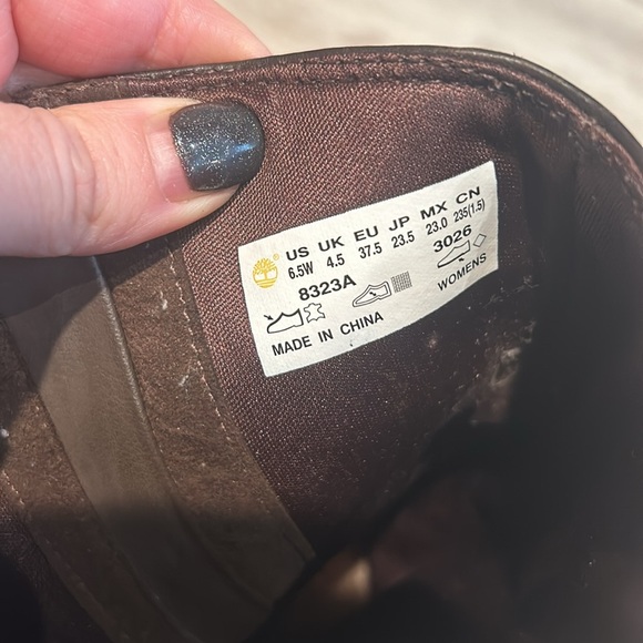 Timberland 6.5W Wide Leather & Suede Riding Boots Brown Equestrian Farmhouse - Picture 6 of 7